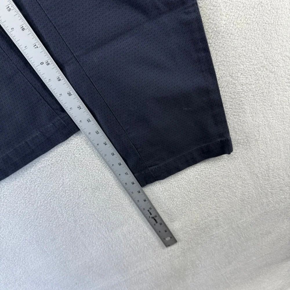 Banana Republic Pants Mens 36x30 Blue Fulton Skinny Chino Micro Print Cotton NEW
